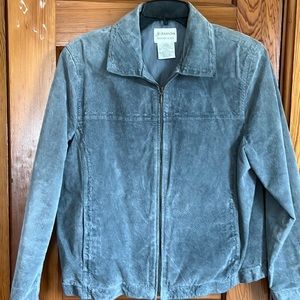 St. John’s Bay Gray Suede Jacket Washable
